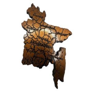Bangladesh Flag map with Divisions Magnet for Car Fridge Locker 3x2 inch