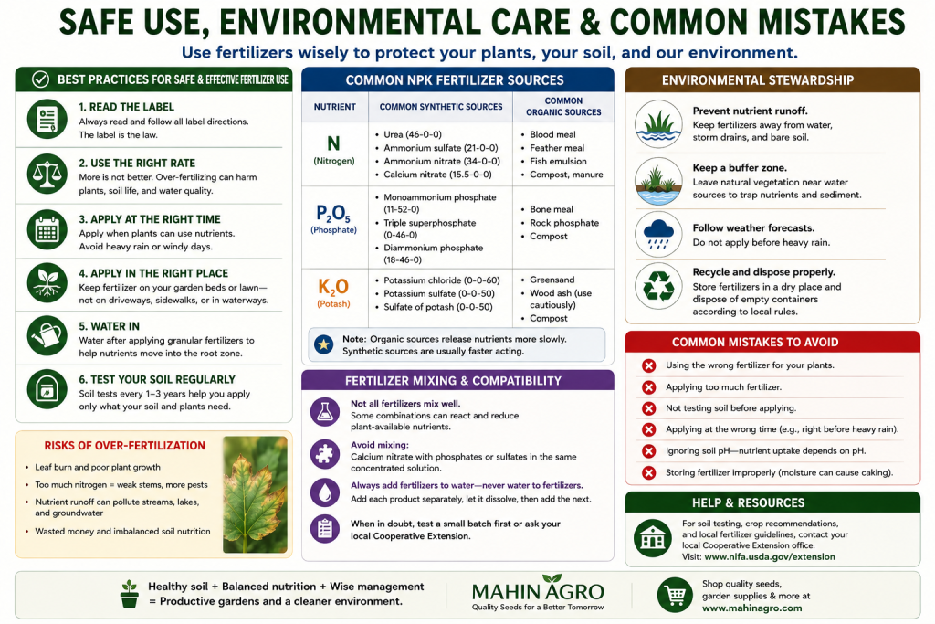 Avoiding Over-Fertilization & Runoff